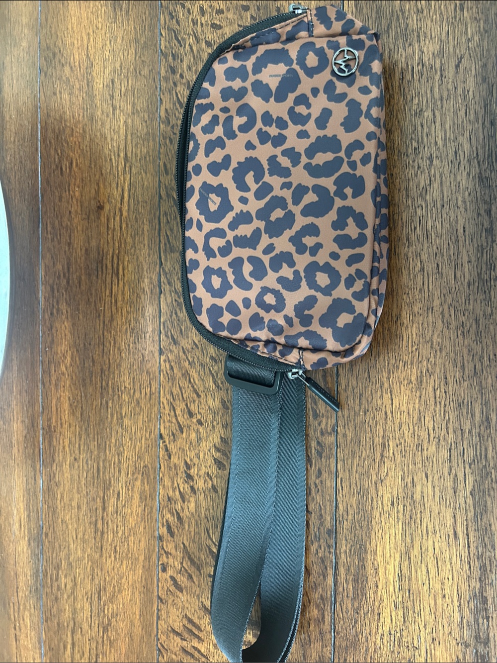 Amazon Leopard Print Brown and Black Belt Bag
